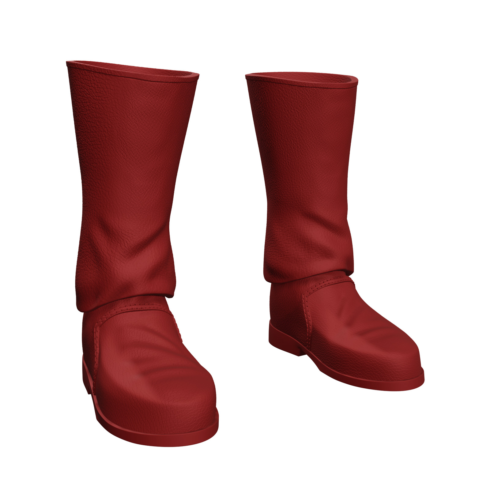1/6 Scale Action Figure Boots: Basic Leather