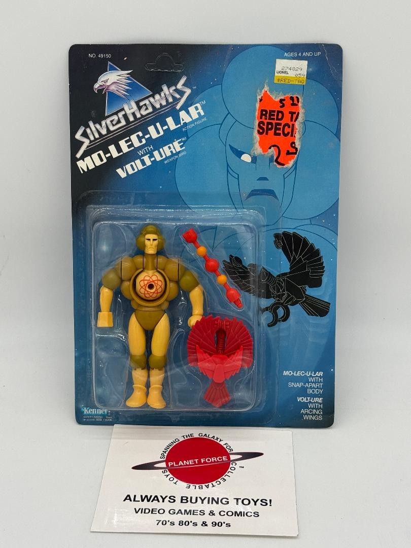 1986 Mo-Lec-U-Lar MOC Vintage Kenner Silverhawks Molecular Figure NEW