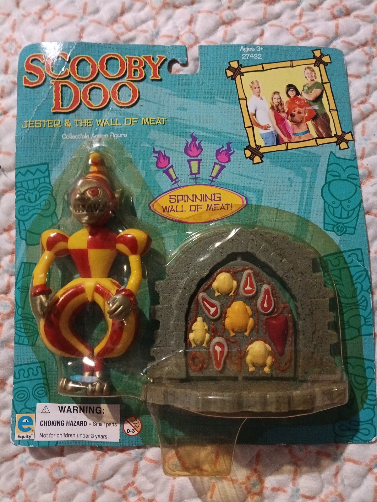 Rare SCOOBY DOO Movie Figure JESTER And The Wall Of Meat Monster 2002 Brand New