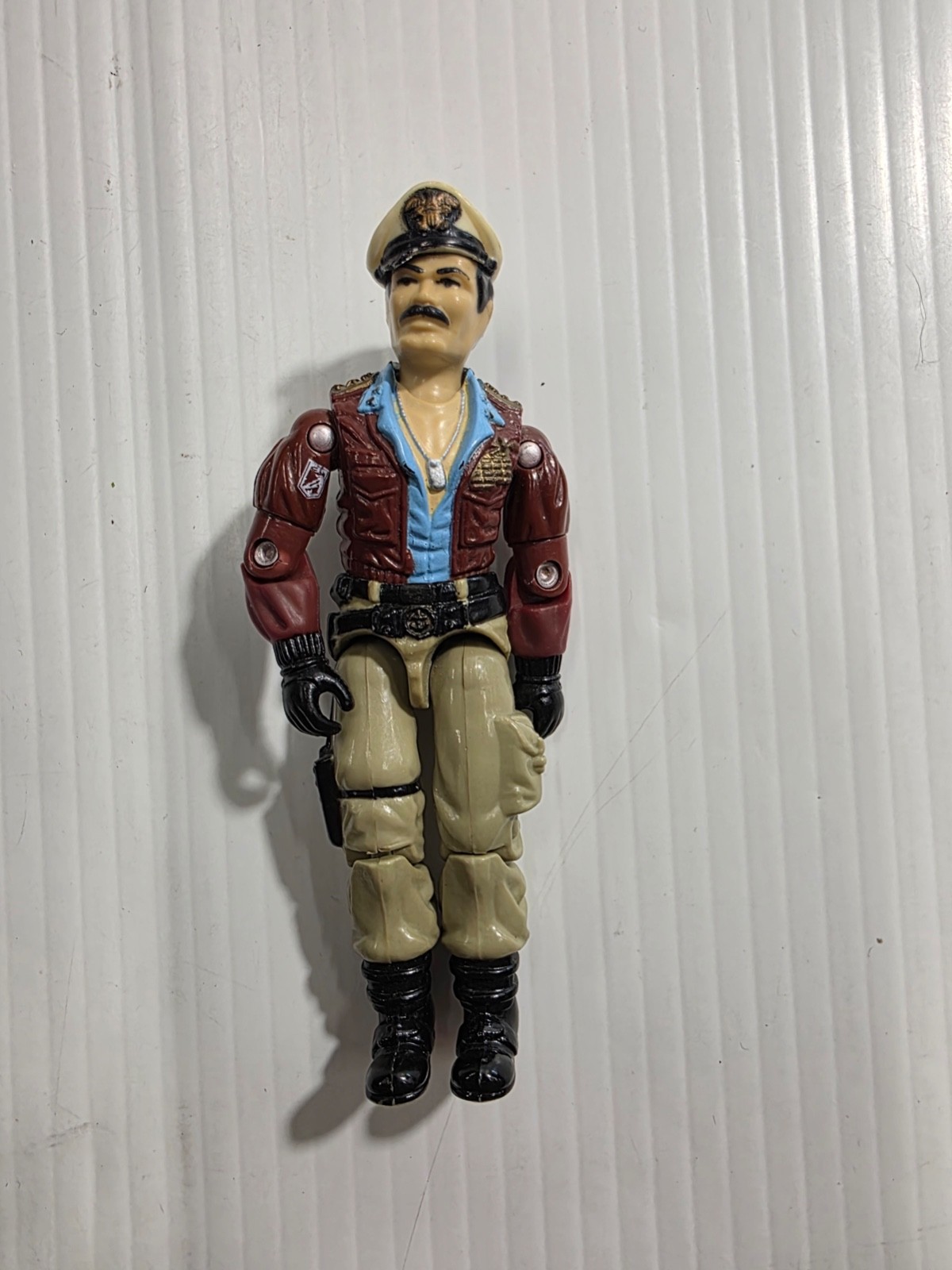 Vintage Hasbro GI Joe Admiral Keel Haul 1985 Action Figure USS Flagg Driver