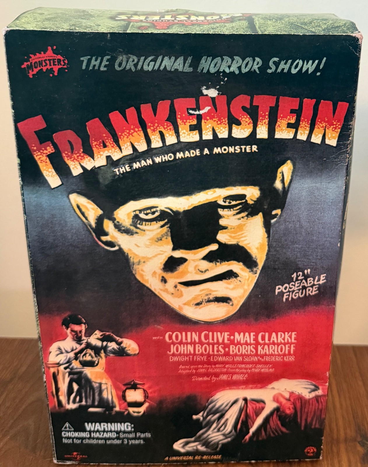 Sideshow Frankenstein 12&Prime; Figure Boris Karloff Figure New in Box that has Wear