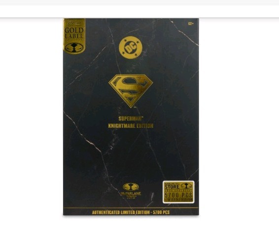 Superman Future State Knightmare Edition Gold Label. Mcfarlane 7&Prime; Figurine