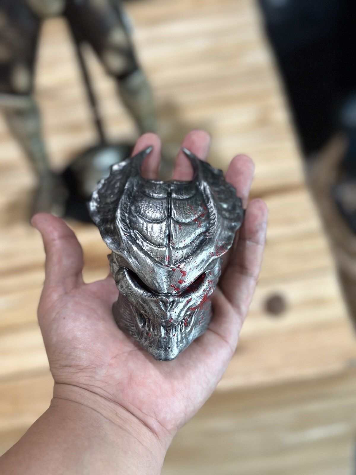 Custom 1/4 Scale Echo Mask For Neca Jungle Hunter Predator – MADE TO ORDER