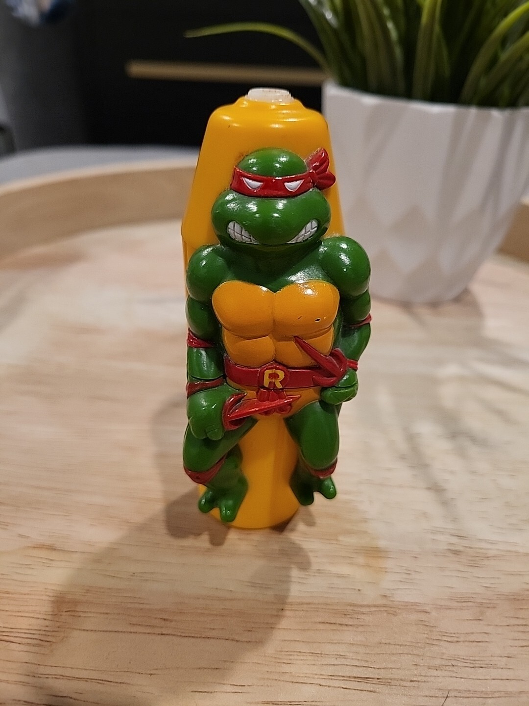 RAPHAEL TMNT Battery Powered Toothbrush From 1998, About 5 Inches Tall, Untested