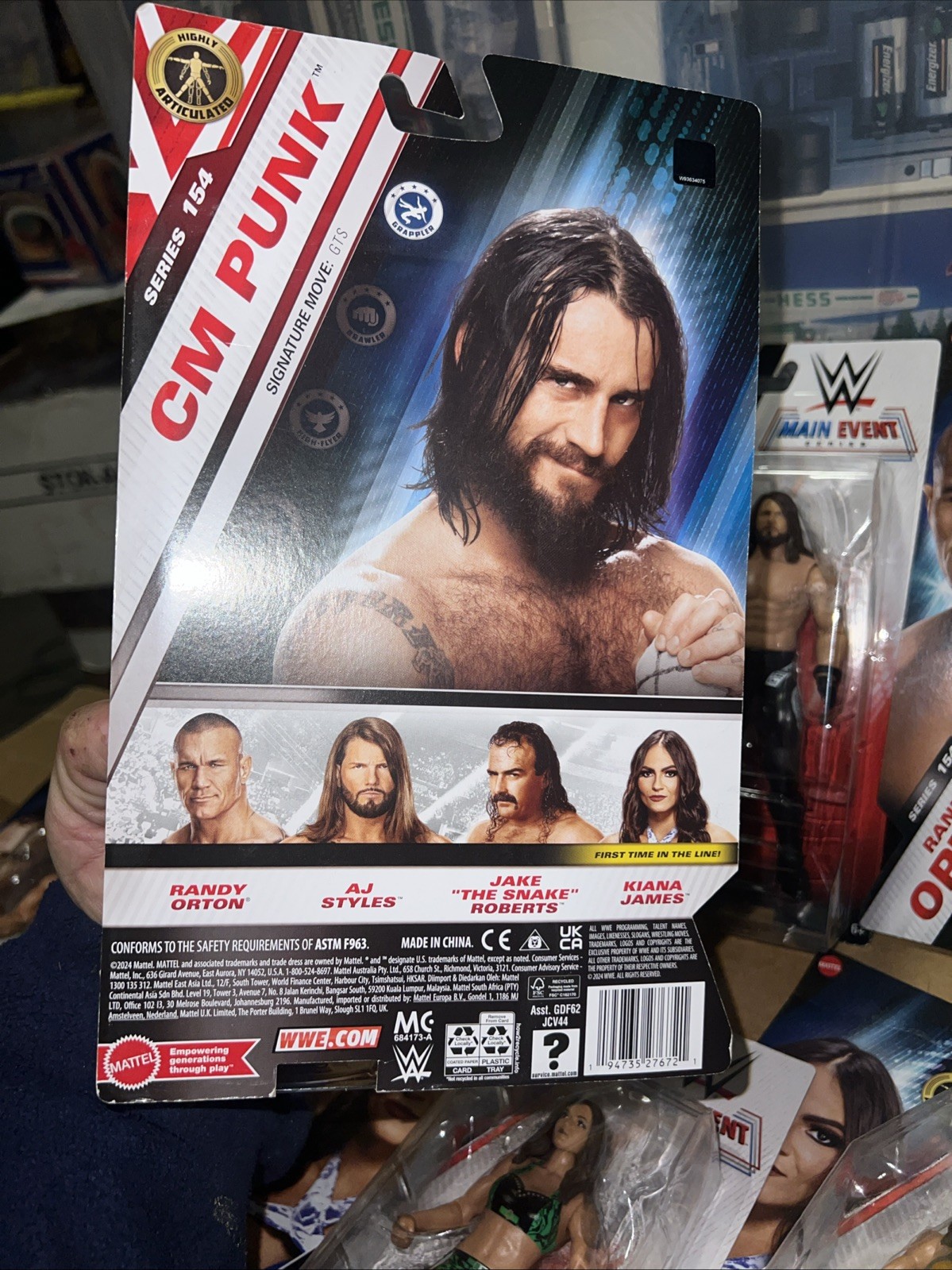 WWE Basic Series 154 Main Event Kianna James +5 others in series MOSC c2024
