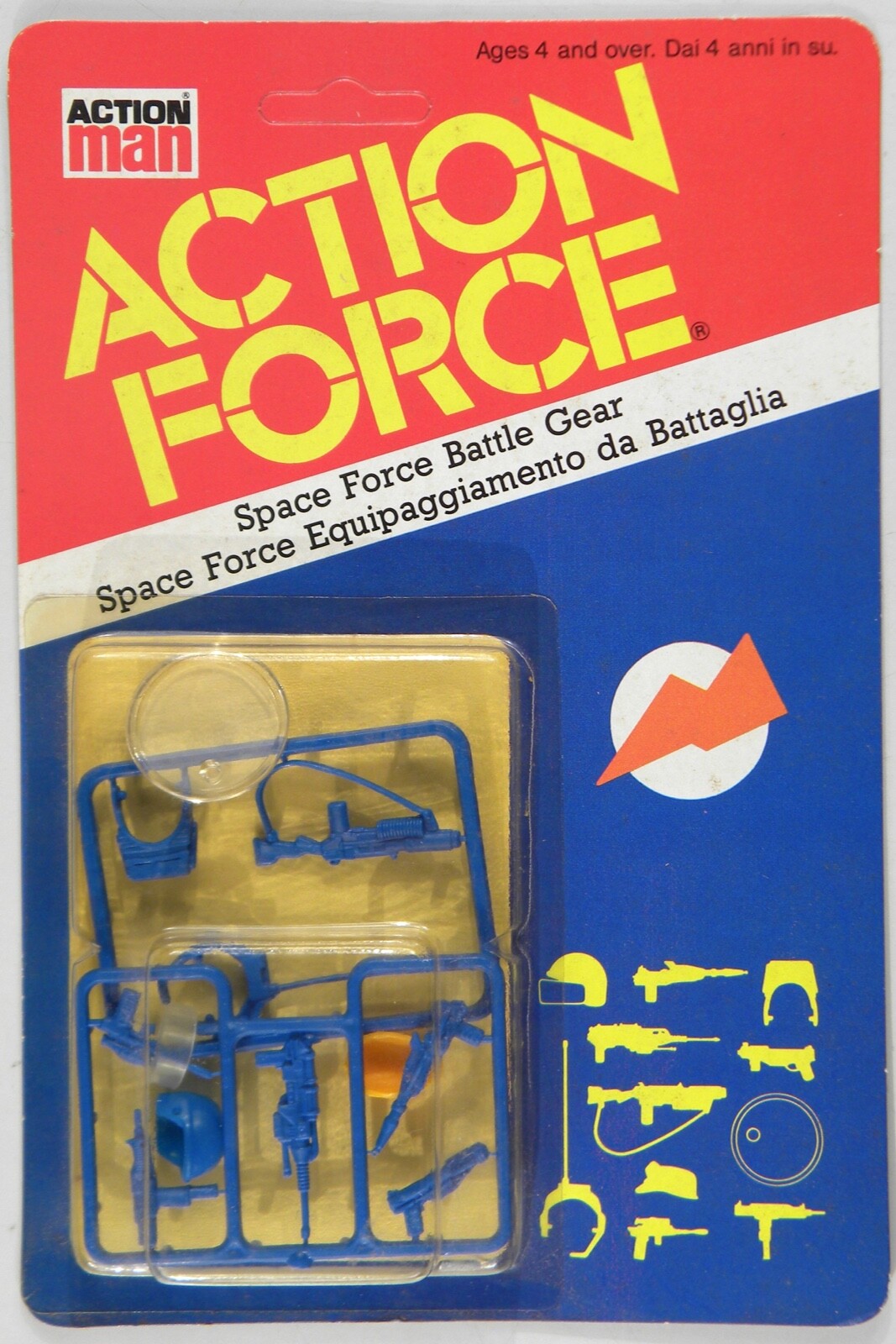 Hasbro GI Joe Action Force Palitoy Space Force Battle Gear rare