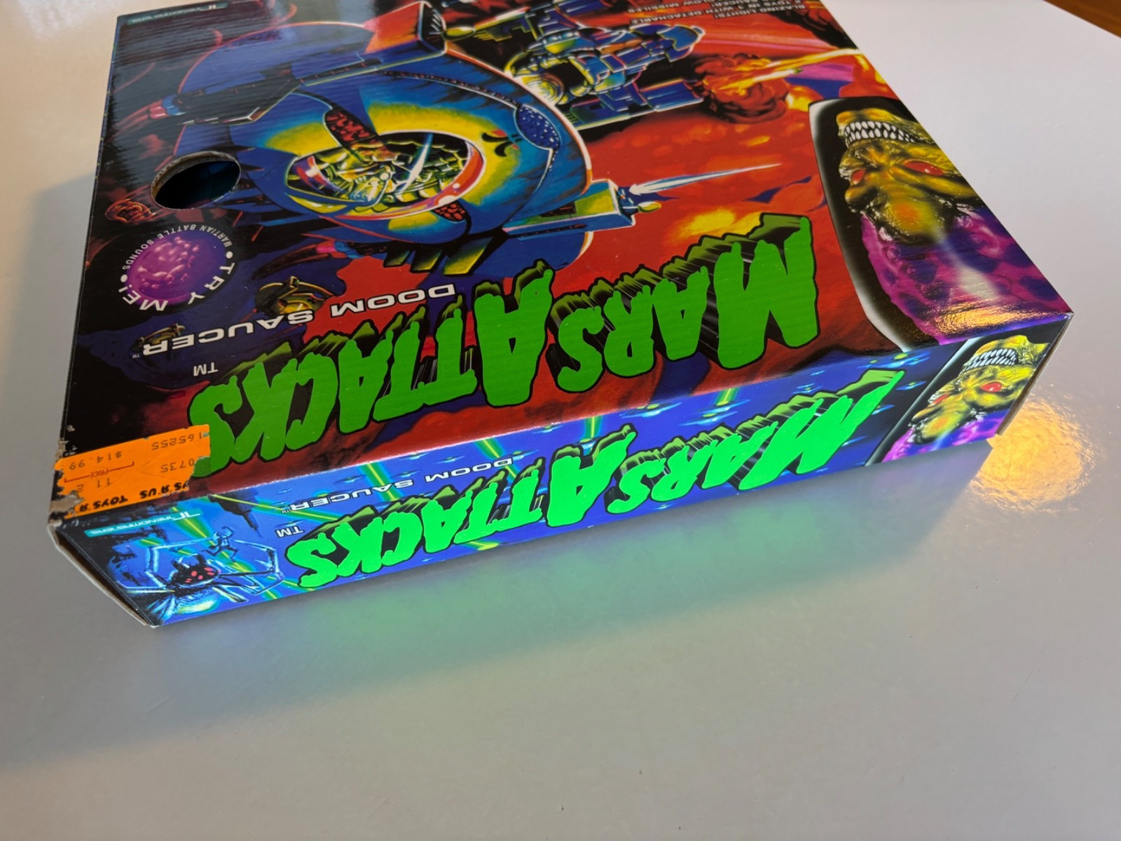 1996 MARS ATTACKS Doom Saucer SEALED IN BOX Gorgeous Example TIM BURTON