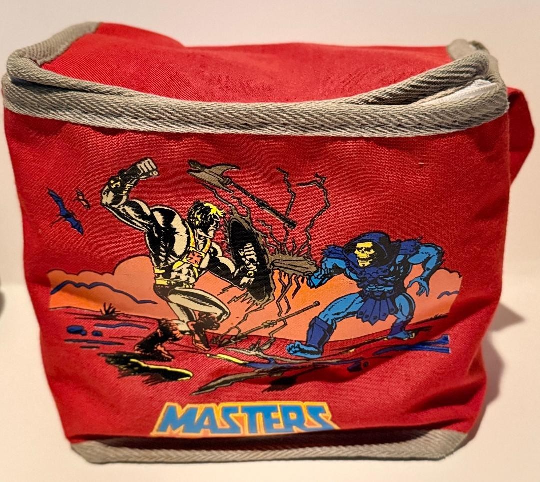 He-Man Skeletor Cooler Bag Lunch Box MOTU Masters of the Universe Red 1980s