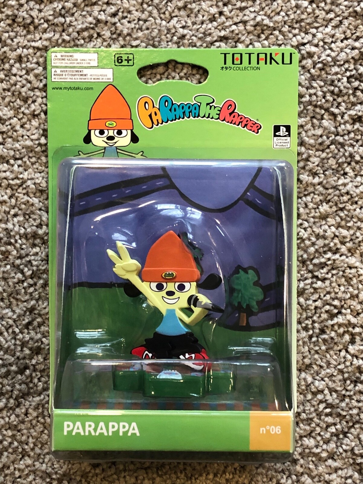 Totaku PaRappa The Rapper Action Figure 4&Prime; Playstation No 6 NEW ThinkGeek OOP