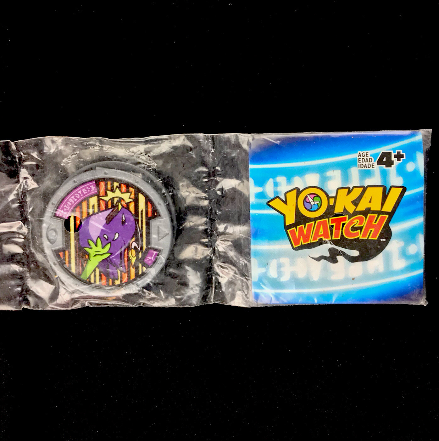 YO-KAI Watch Medals Lot of 3 Gray Grey Plastic Discs Sealed Original Package