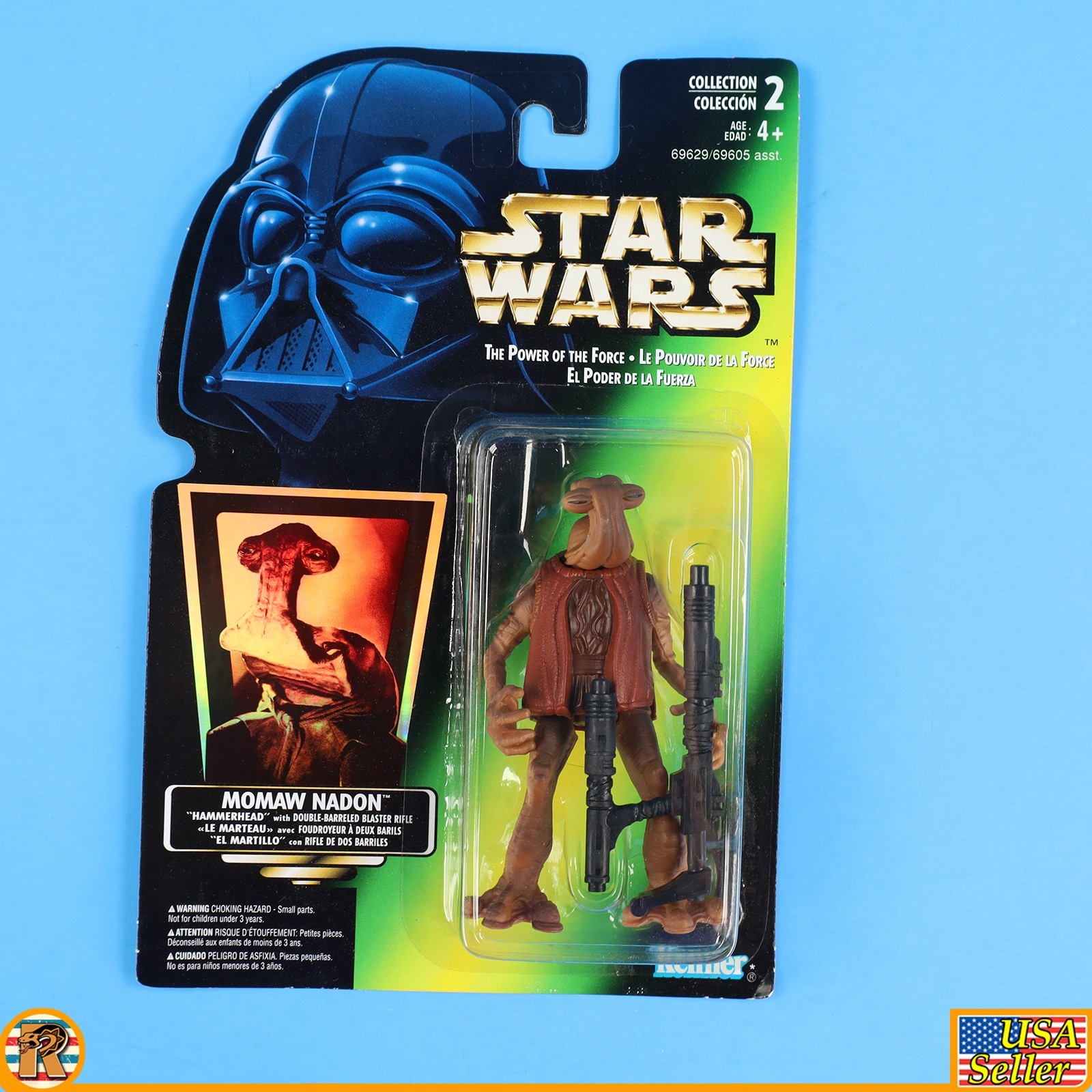 Star Wars – Momaw Nadon (Canada Tri Lingual) – POTF Green – MOC – [F-PTFG-22]