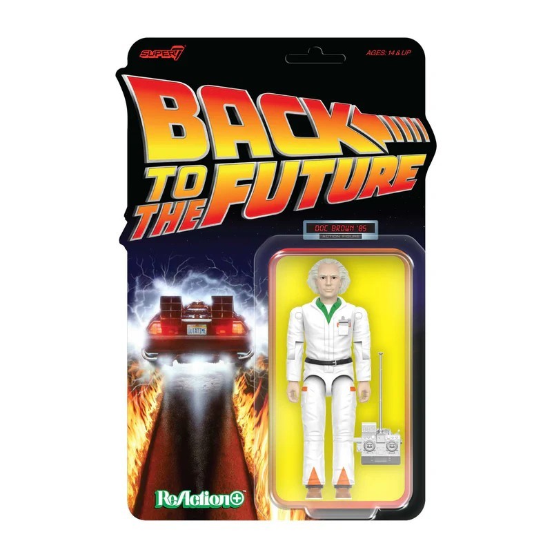 Doc Brown &rsquo;85 Back to the Future Super7 ReAction+ Action Figure
