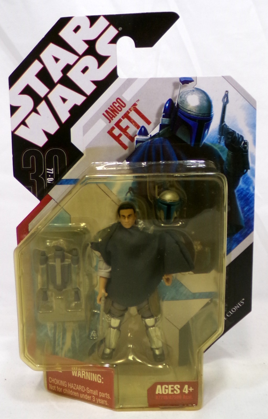 Star Wars 30th Anniversary #57 Jango Fett 3.75&Prime; Figure Hasbro 2007 New Sealed
