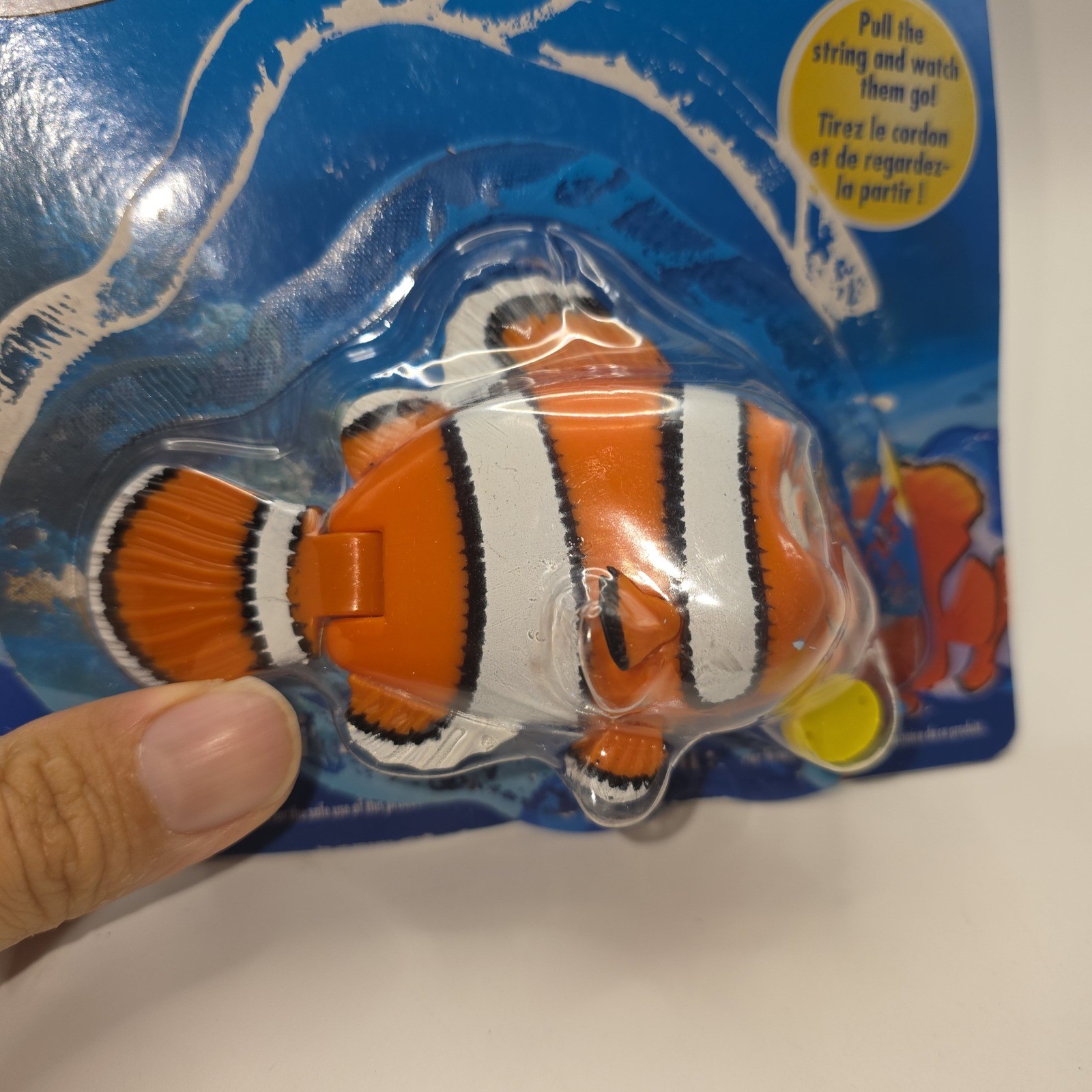 Disney Pixar Finding Nemo SwimWays Swimming Mini Pull String Water Toy New