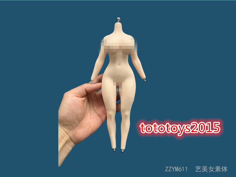YM611 1/6 Female Plump Movable Large Chest Seamless Body w/details Figure Doll