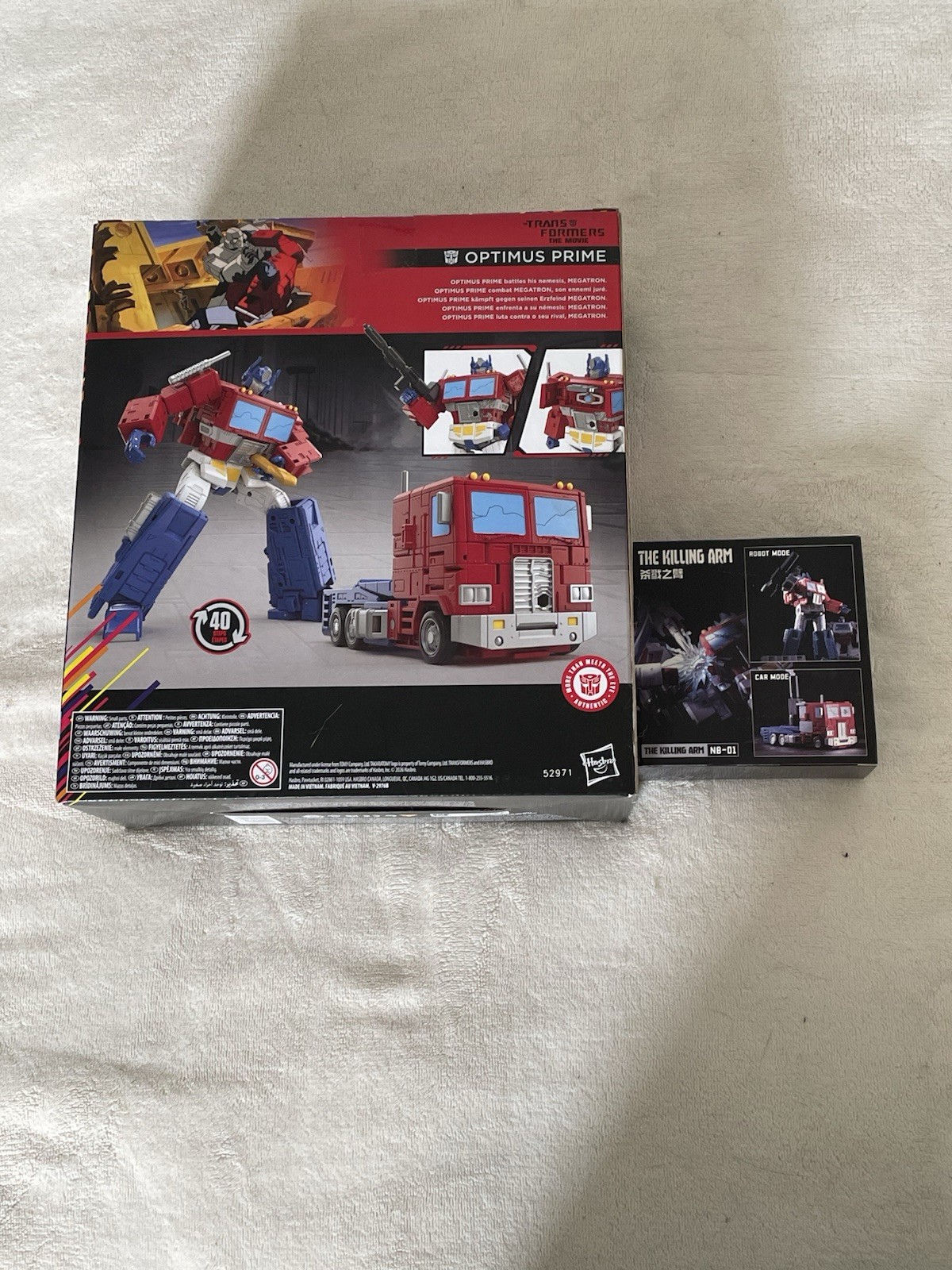 Transformers Studio Series 86 MTMTE Optimus Prime Battle W/NB-01 Killing Arm NEW