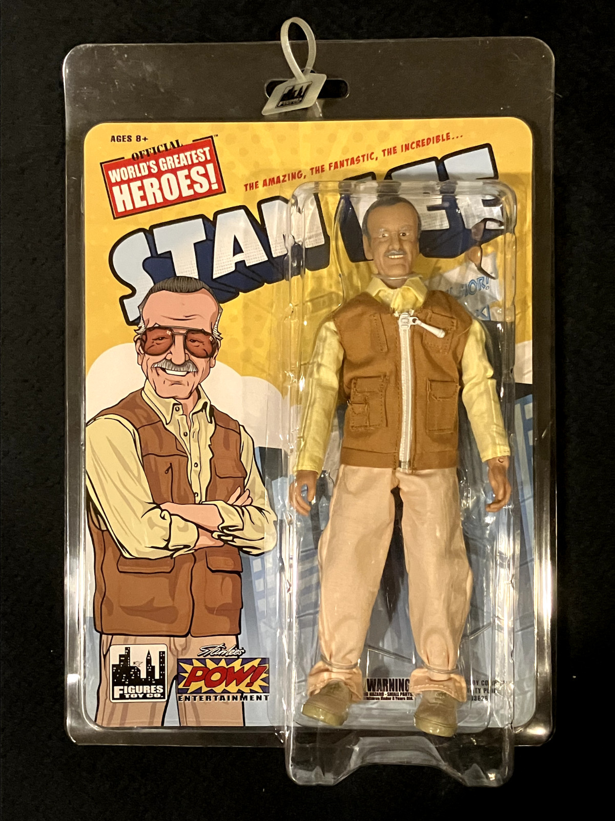 Stan Lee Retro 8 Inch Brown Vest Version Figures Toy Company