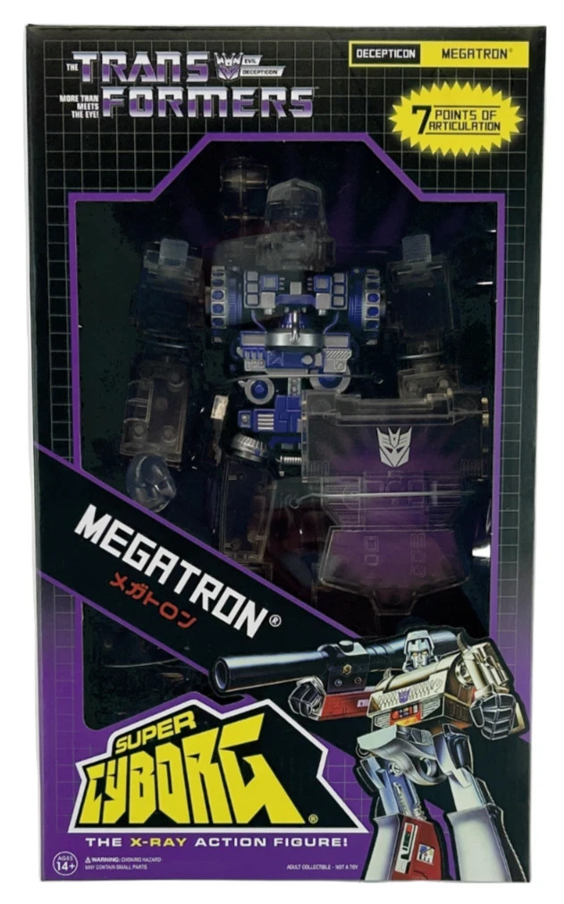 Transformers Super7 Transparent Megatron Super Cyborg Figure 2019 MISB