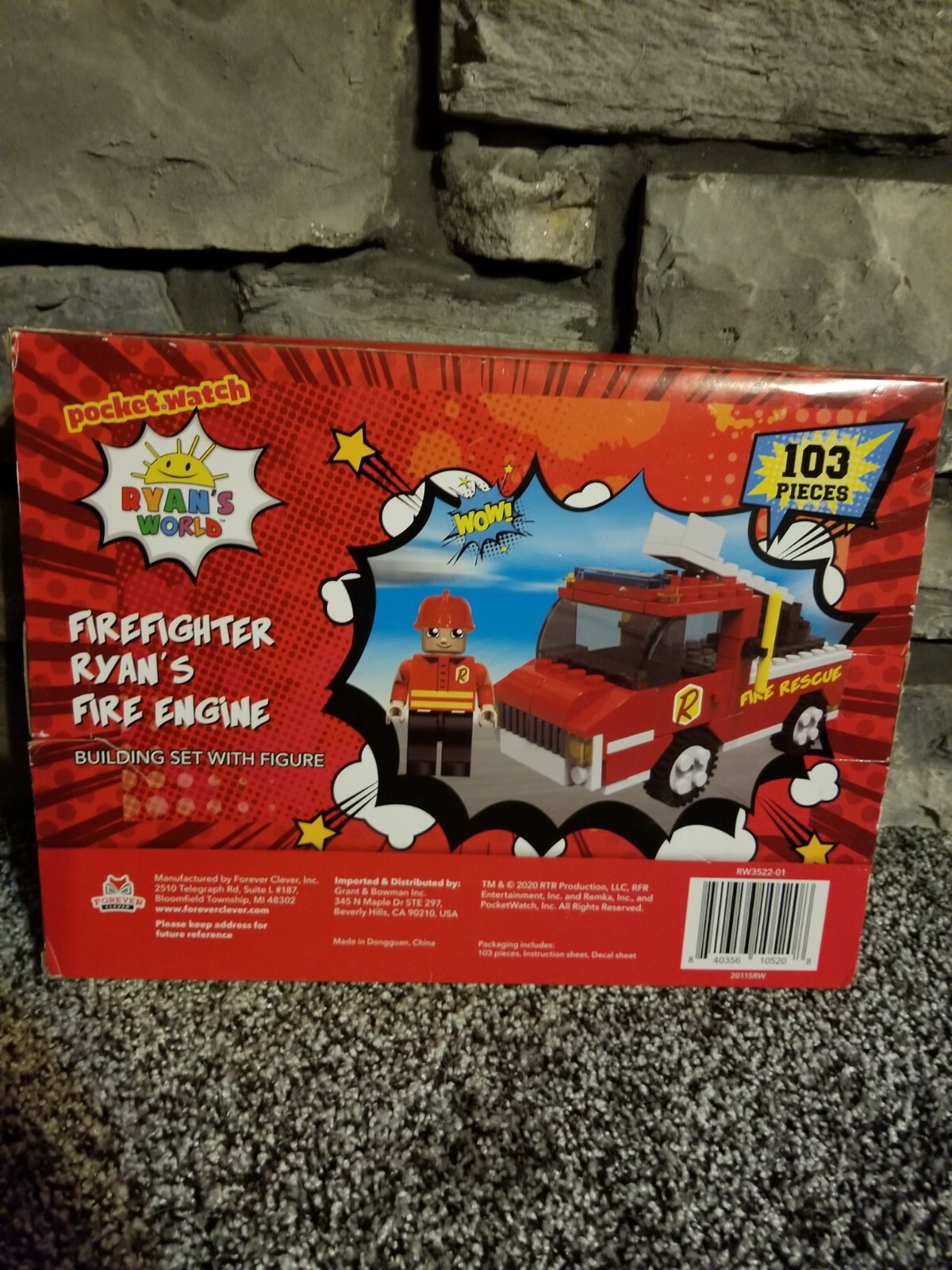 Ryan&rsquo;s World Firefigher Building Set & Bulldozer Set