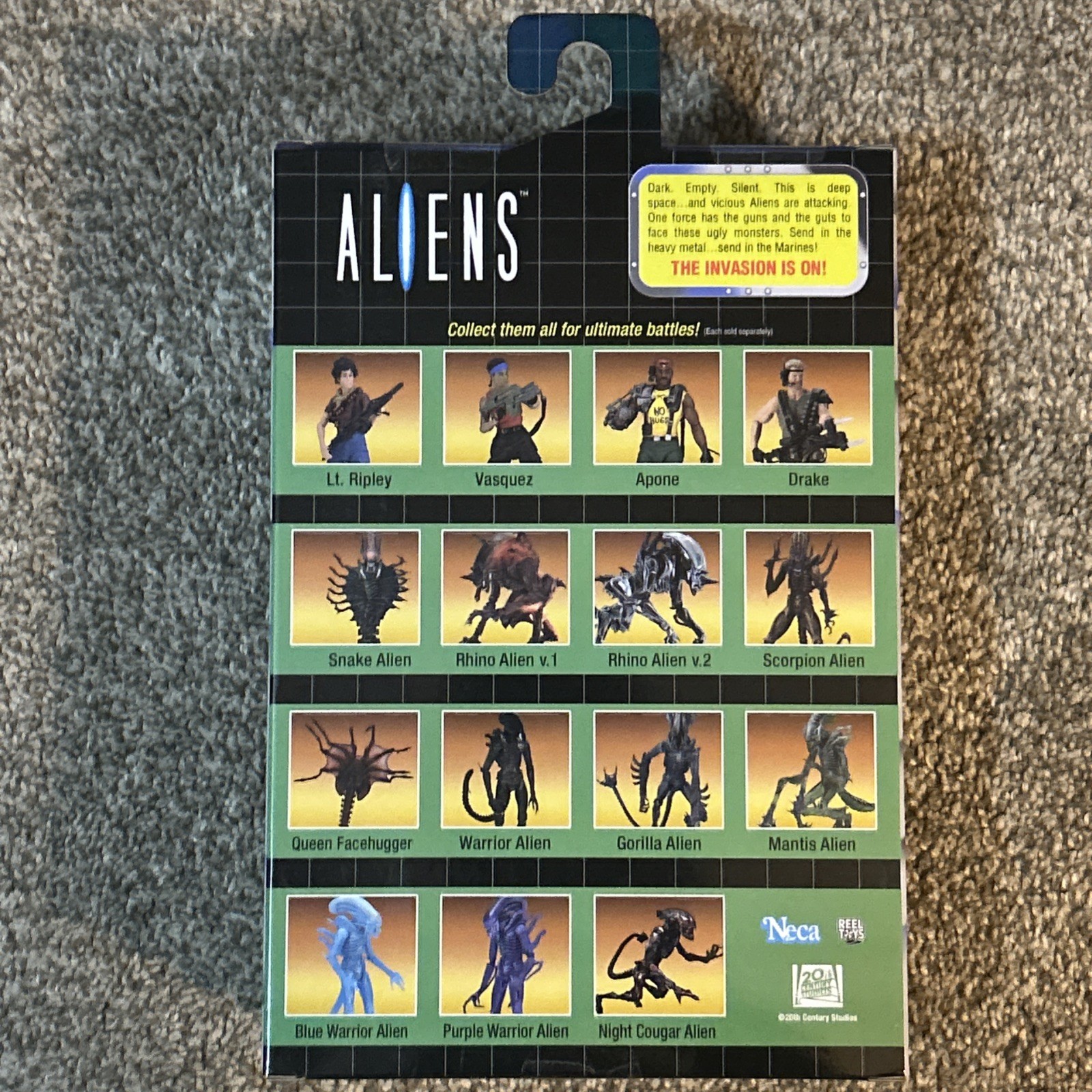 2020 NECA ALIENS Panther Alien w/Magnetic Attack Parasite Action Figure NEW MINT