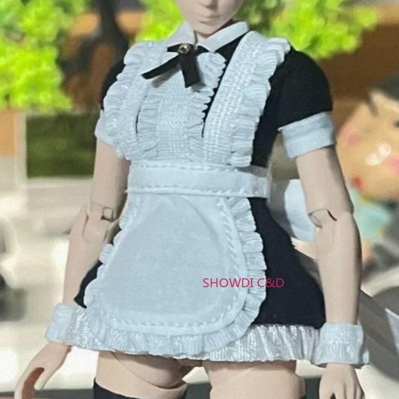 1/12 Custom Maid Costume Dress Clothes Set For 6 » Romankey Figma Action Figure