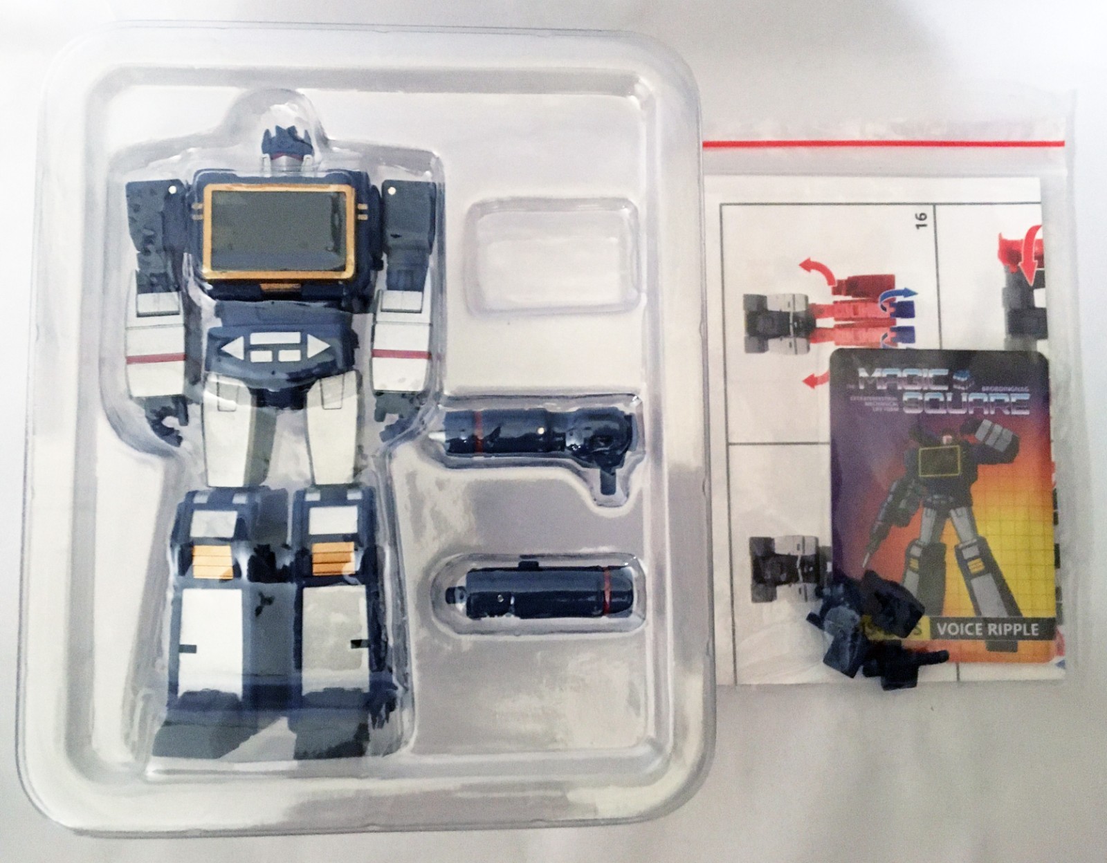 Magic Square Transformation Toy MS-B27S Voice Ripple+MS-B28A Tapes Team G1