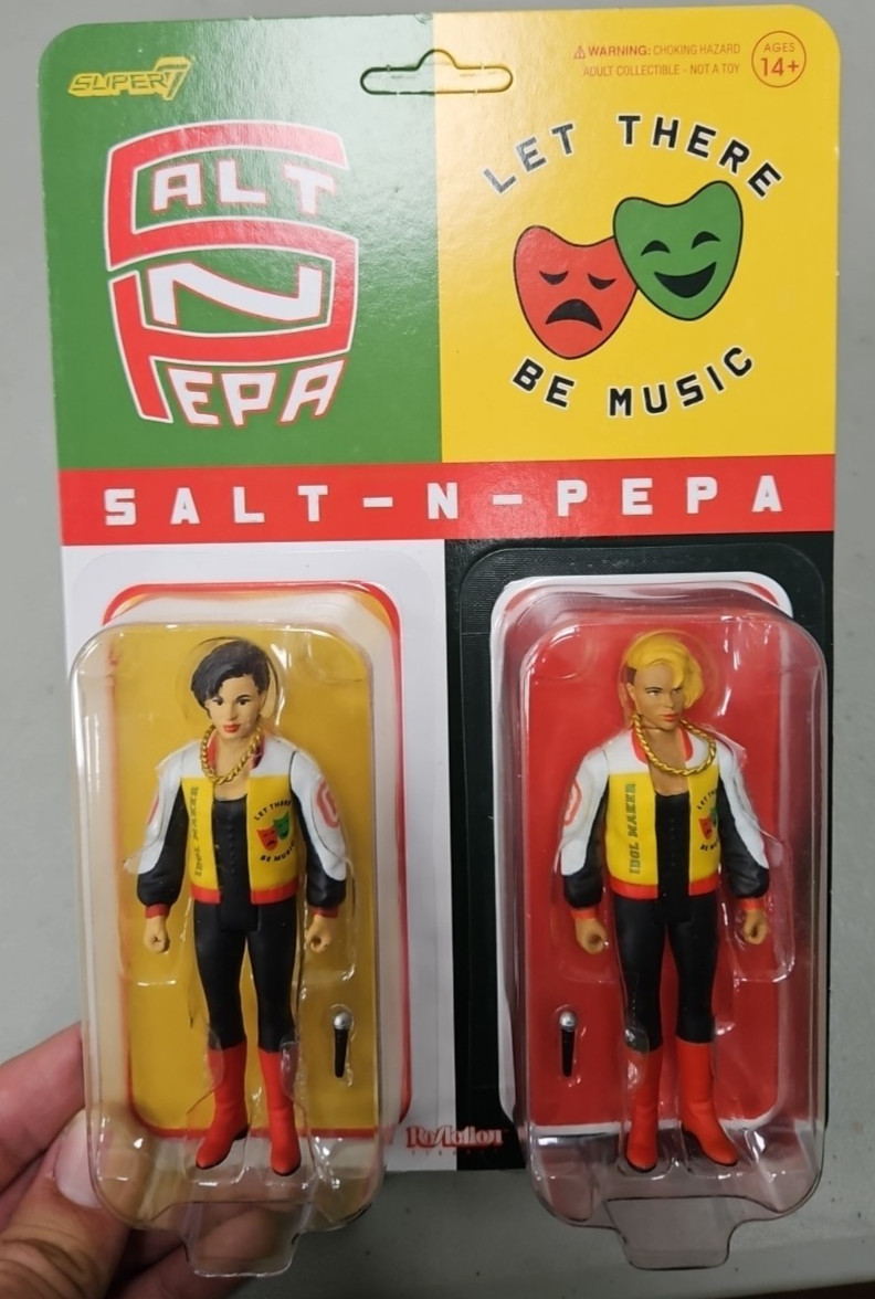 Salt N Pepa Let There Be Music Reaction Figures Super7 New Free Shipping