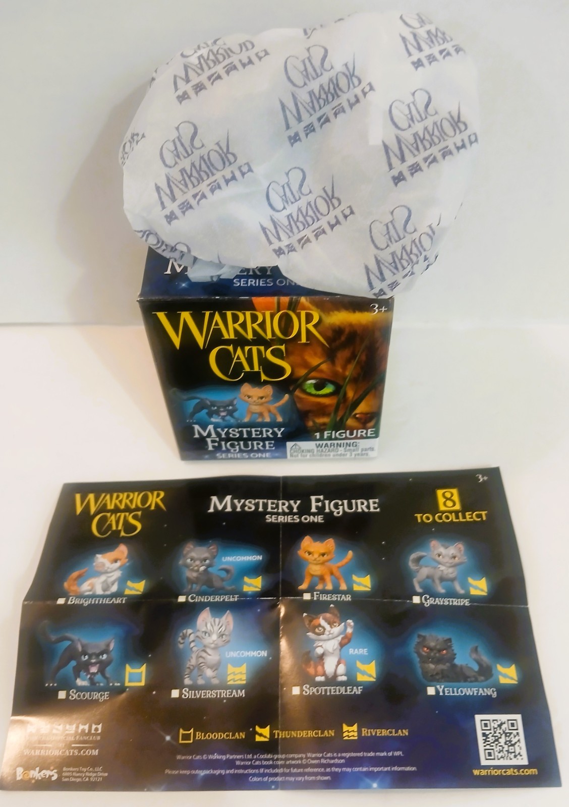 WARRIOR CATS SILVERSTREAM UNCOMMON MYSTERY FIGURE SERIES 1 FREE SHIPPING TO USA