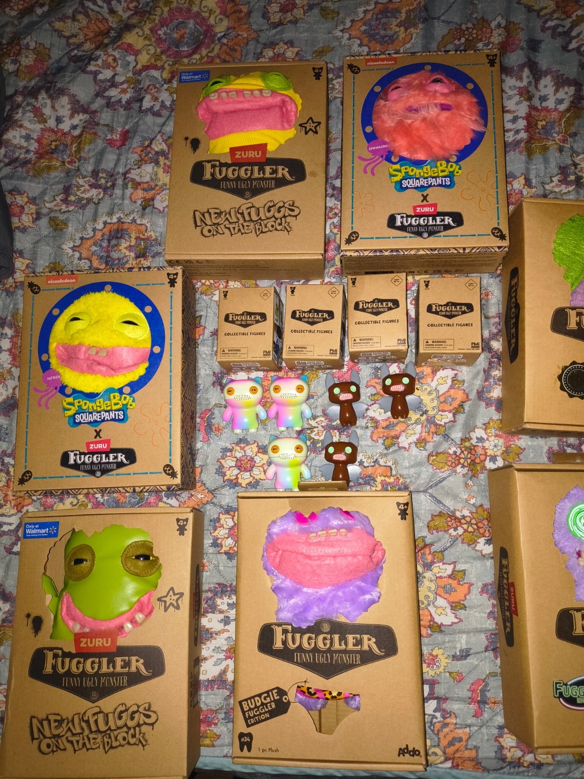 Spin Master Fuggler Funny Ugly Monster Plush Toy – SpongeBob etc lot