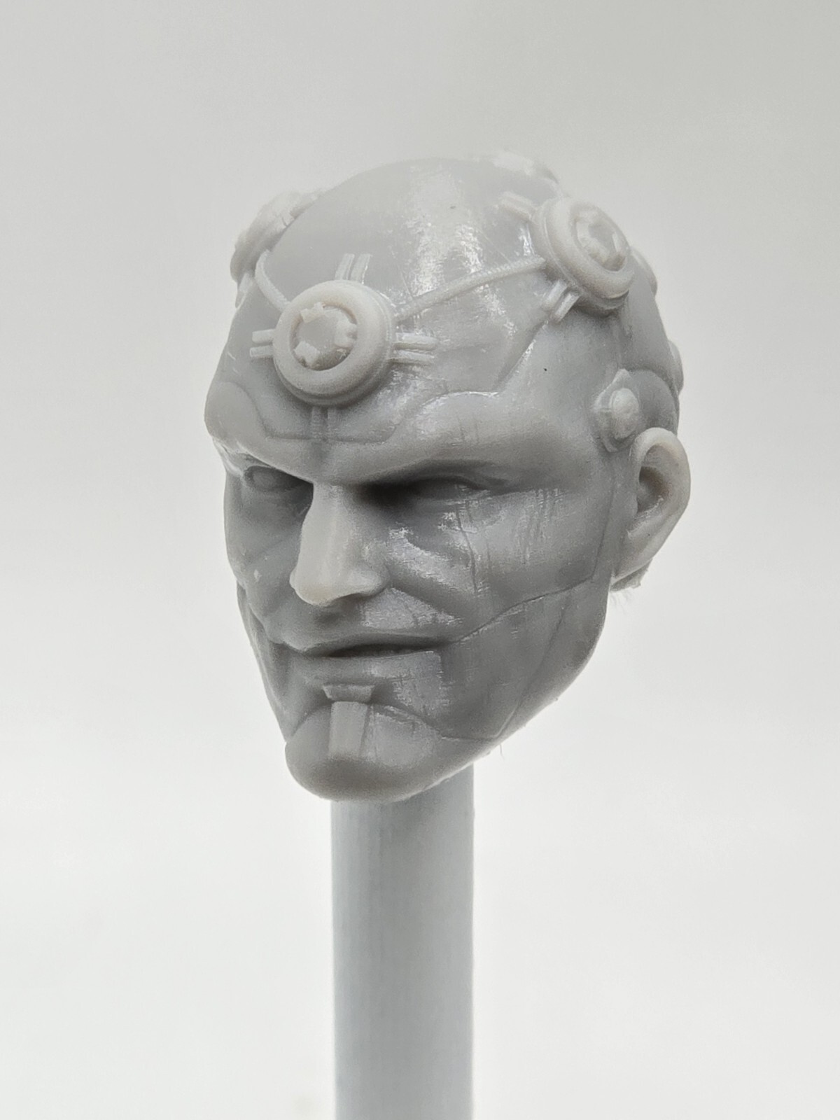 3d Printed BRAINIAC Head 1:10 7&Prime; MARVEL LEGENDS MCFARLANE DC MULTIVERSE