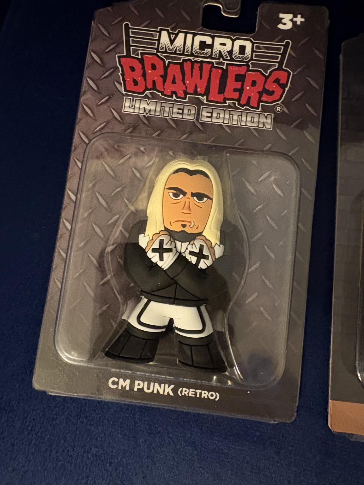NEW Wrestling MICRO BRAWLERS CM PUNK Chicago AEW & RETRO INDY Set of 2 SOLD OUT!