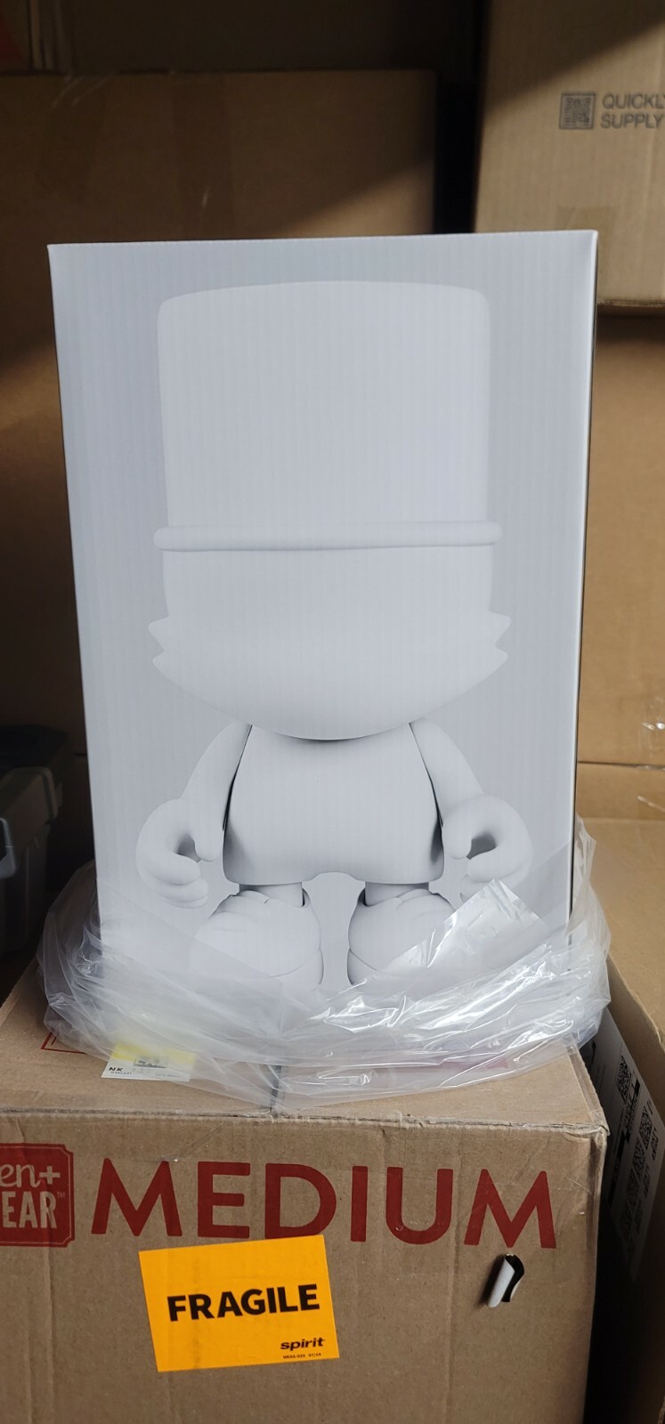 SUPERPLASTIC “UBERKRANKY” 15” BLANK WHITE BRAND NEW SEALED Dunny Sket Luke Chueh