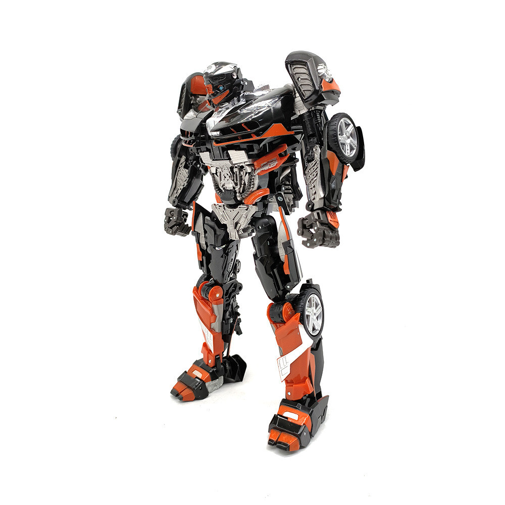Thunder TH-01 Black Car Model Deformable Robot Action Figure Transform Toys Gift