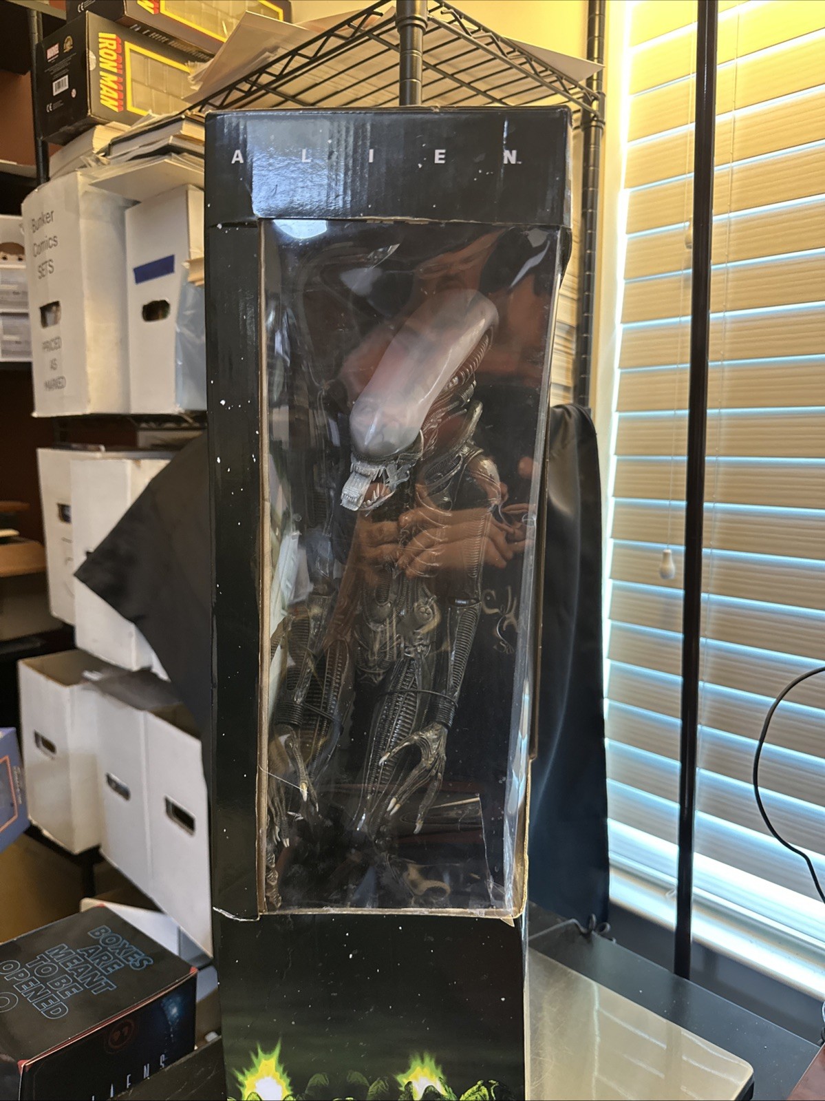 22&Prime; ALIEN figure 1/4 SCALE XENOMORPH 1979 big chap OPEN MOUTH VERS NECA NIB