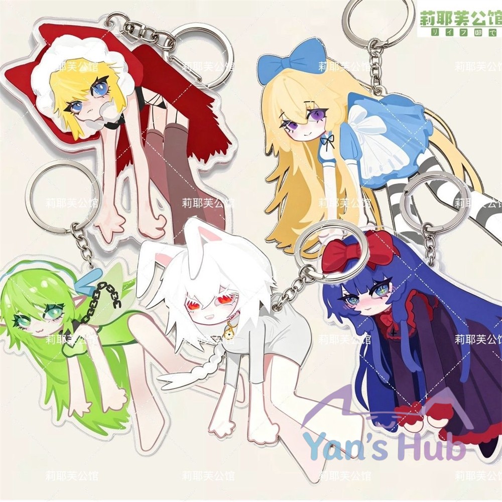 6cm Blacksouls2 Licensed Red Hood/Leaf/Noden/Alice/Mabel Acrylic Keychain