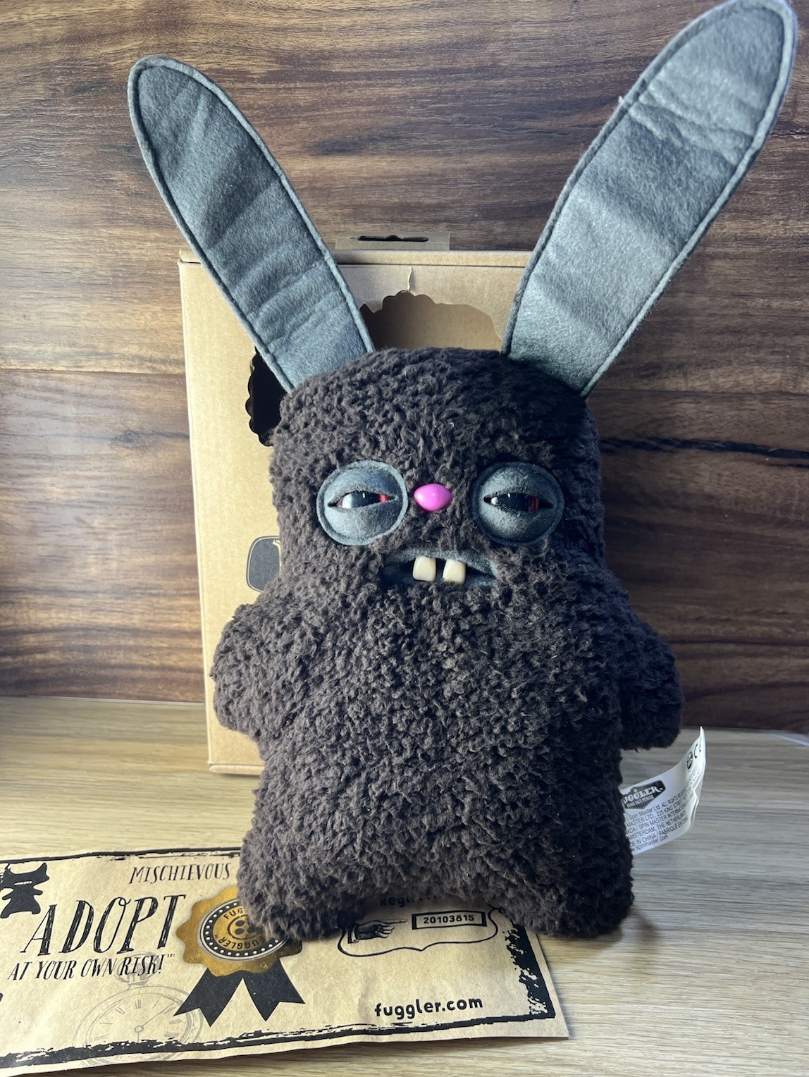 Fuggler Spin Master Funny Ugly 9&Prime; Plush Rabid Rabbit Variant 2 – RARE RETIRED