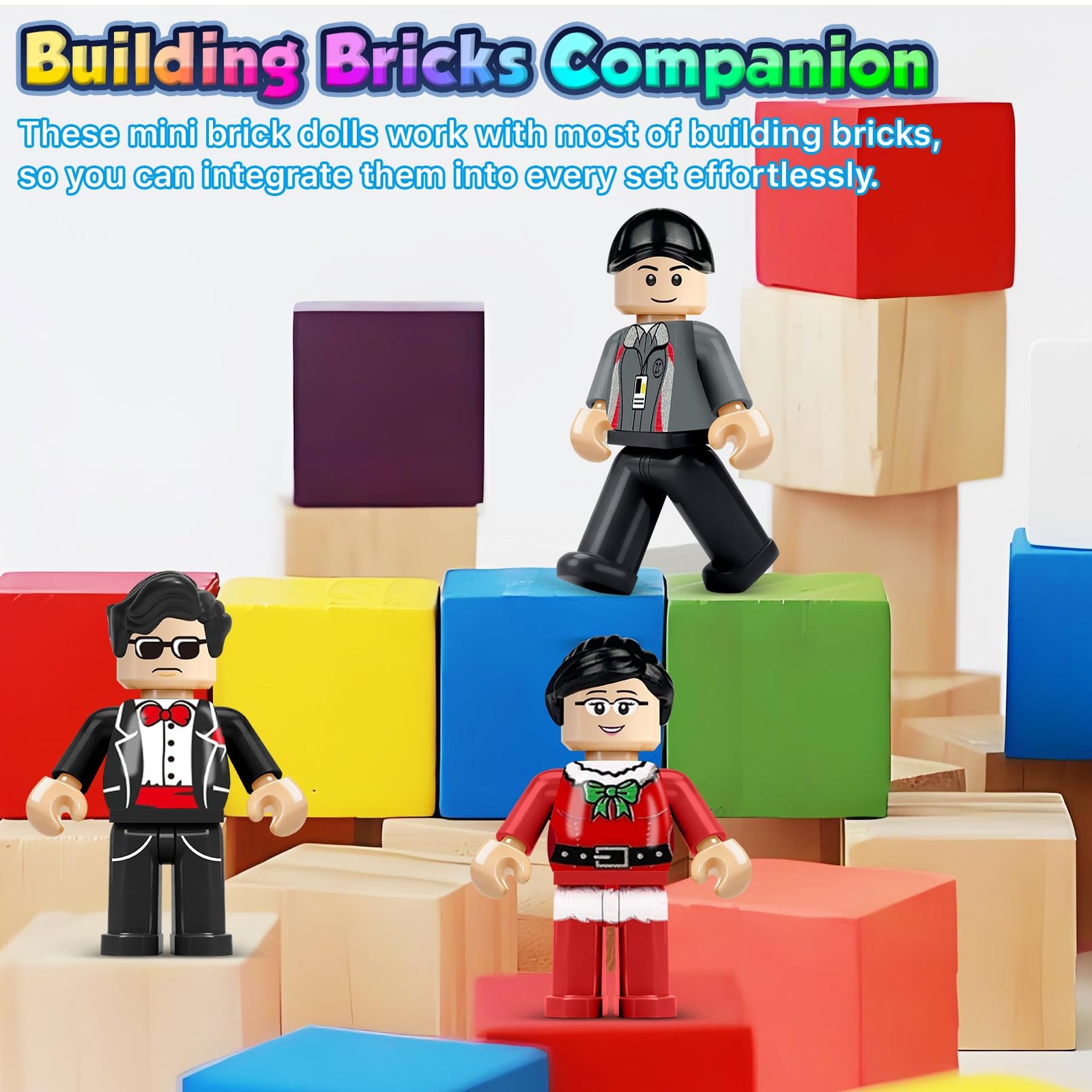 24PCS Mini Figures Building Bricks, Minifigures Stuffer, Mini People Figures …