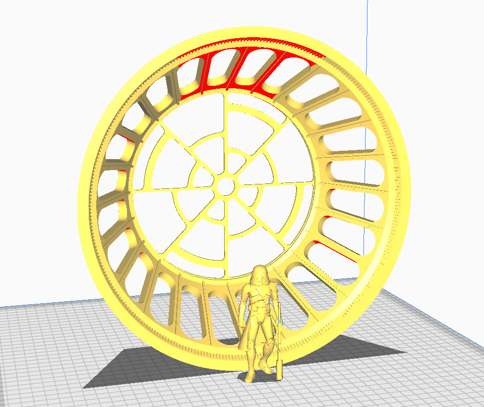 Emperor&rsquo;s Throne Room Round Window for 3.75 in (1:18) Figures Diorama