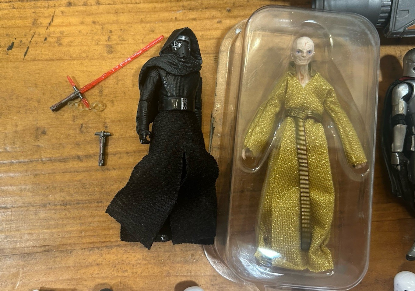 STAR WARS 3.75” FIRST ORDER STORMTROOPER & KYLO REN SNOKE SNOWSPEEDER LOT LOOSE