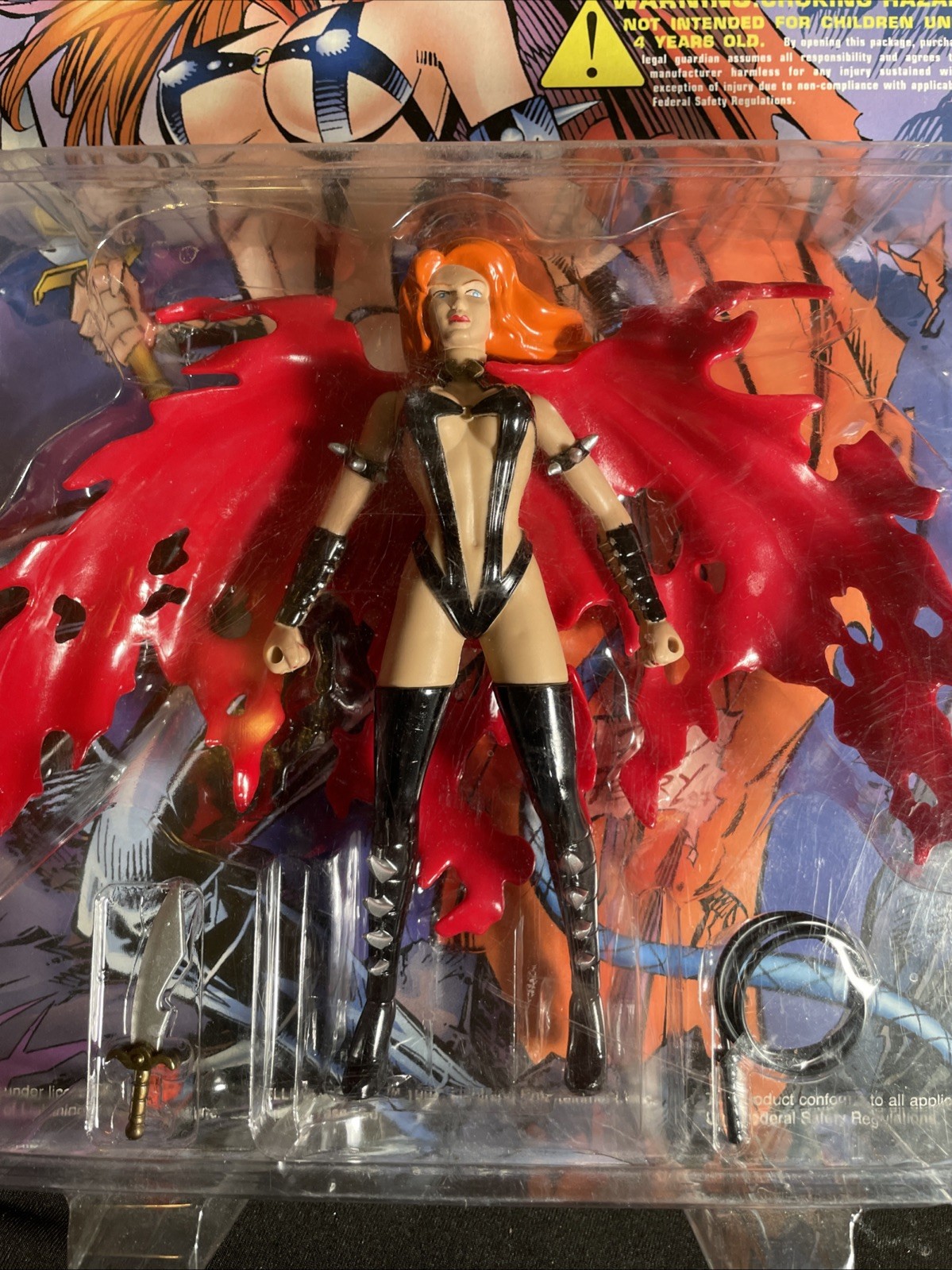 Skybolt Toyz – Lightning Comics – Hellina Mega Action Figure 1997 New In Box