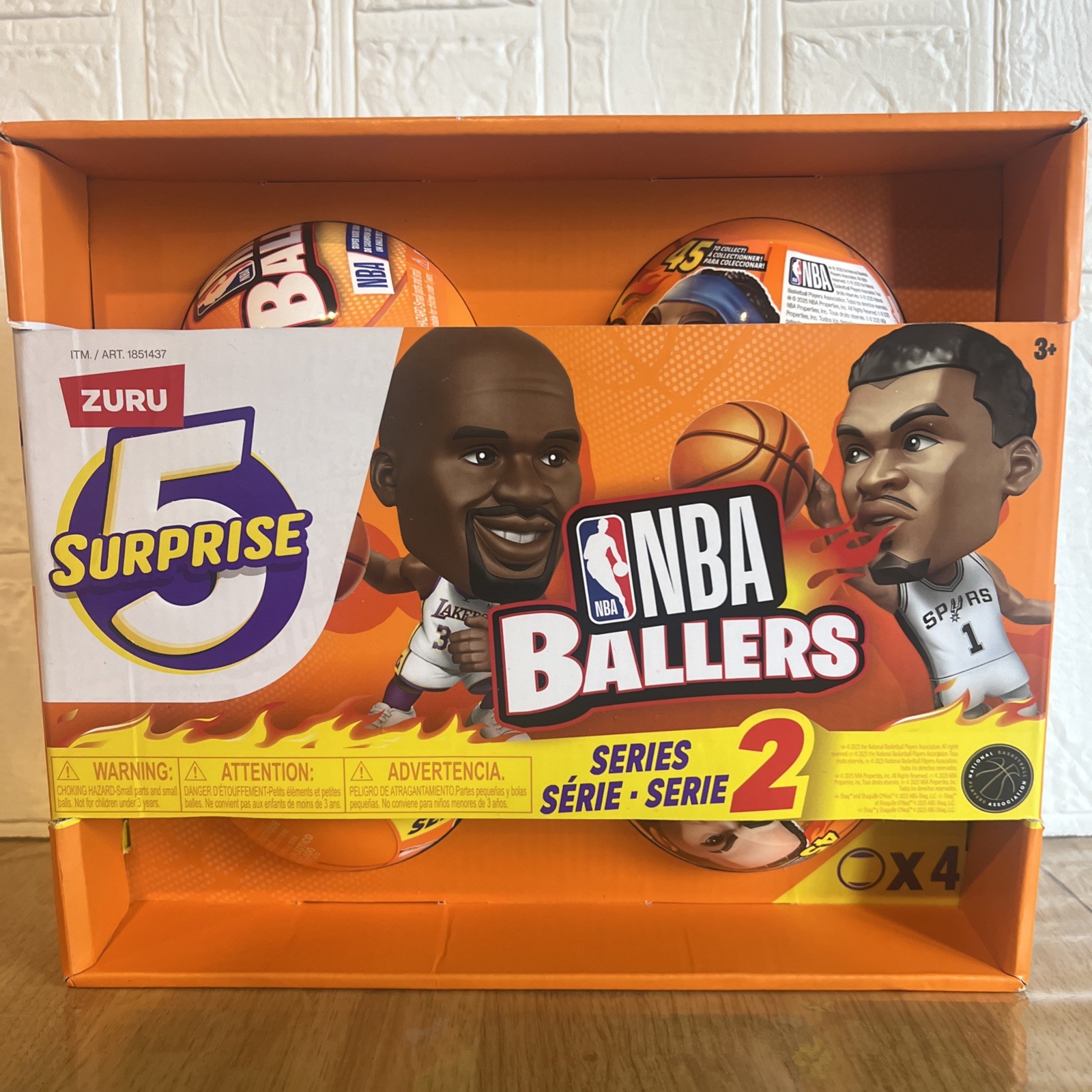 Zuru Surprise5 NBA Ballers Series 2 Mystery Pack Lot of 4 – Sealed – NEW