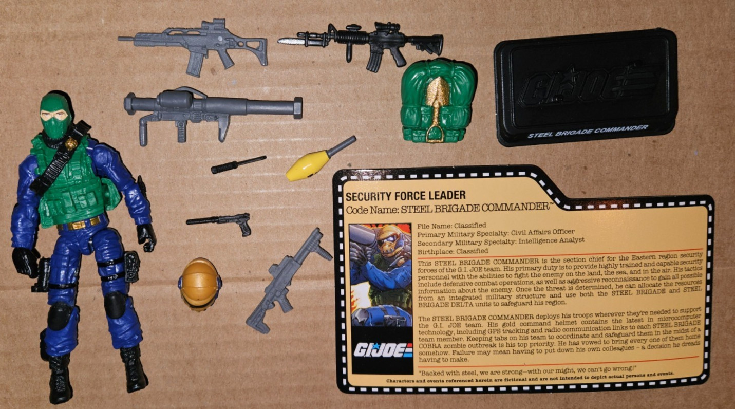GI Joe Steel Brigade Commander Zombie Initiative Convention Joecon Complete 2014