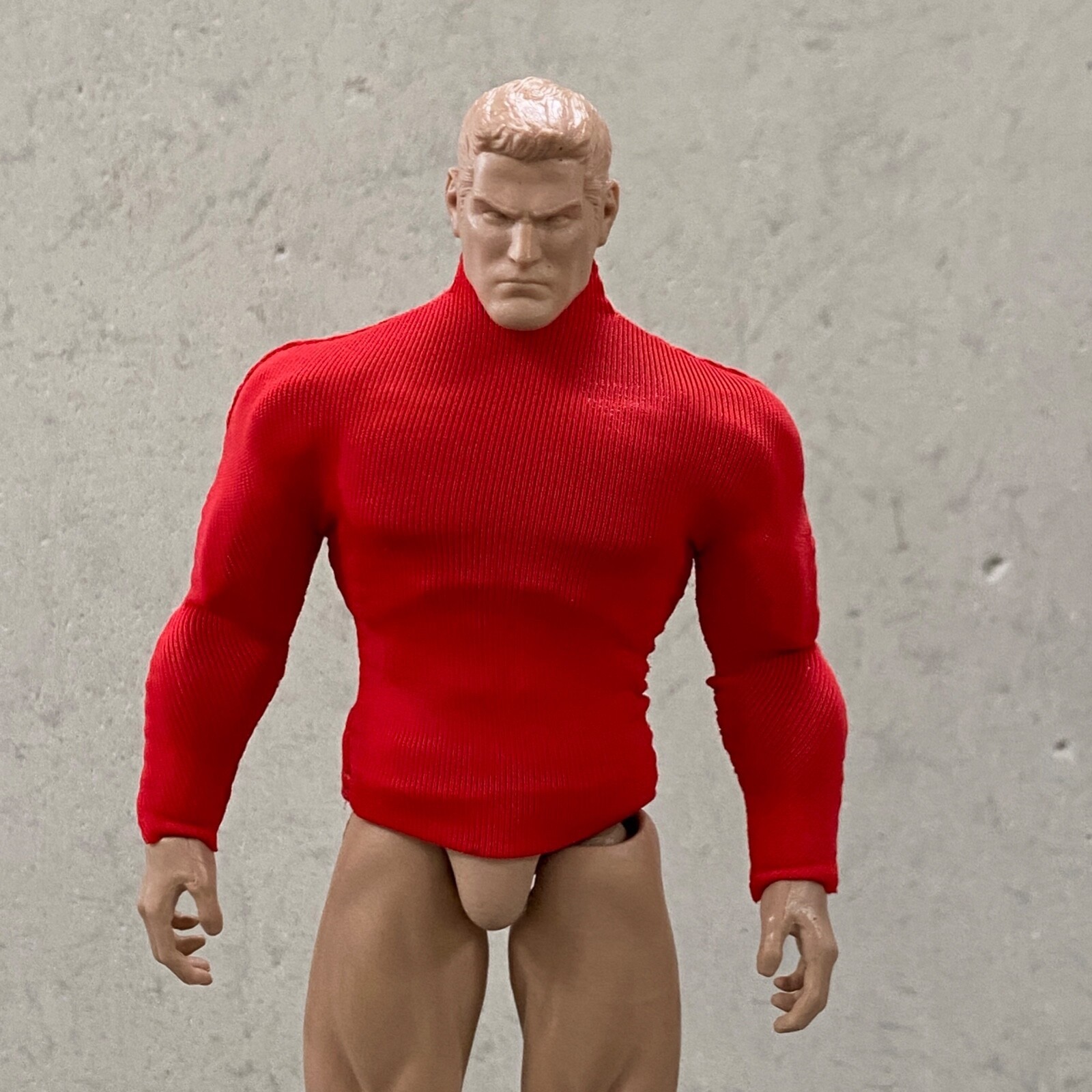 SU-CP-RD: Red Long Sleeve compression shirt for 6&Prime;~7&Prime; Muscular Body