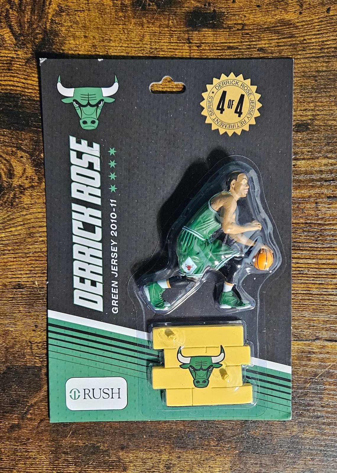 NEW – Derrick Rose -Special Green Jersey Figure – Chicago Bulls – SGA Rush
