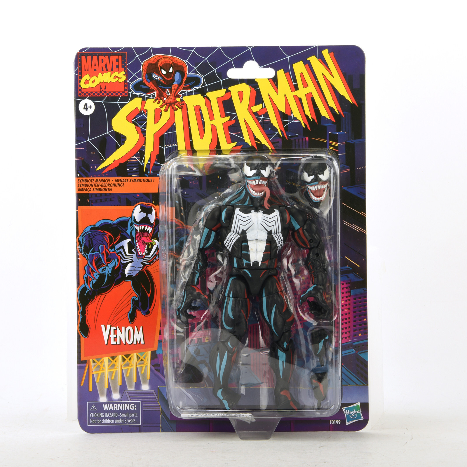 Hasbro Marvel Legends Venom Retro Spiderman 6&Prime; Action Figure *Dented Packaging*