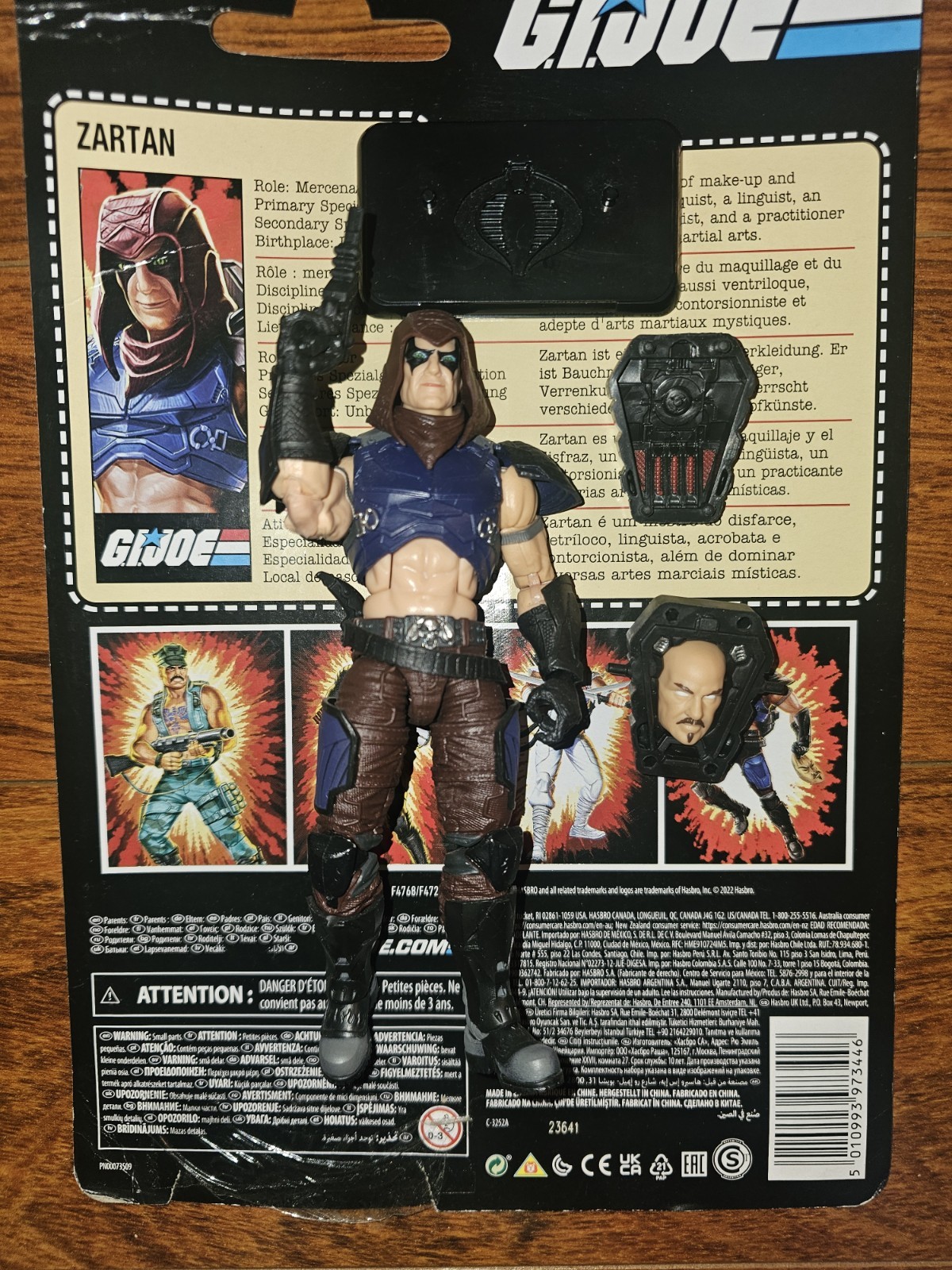 GI Joe Classified Retro Zartan Complete With File Card