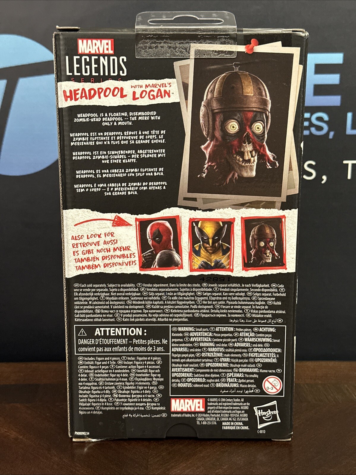 Hasbro Marvel Legends Deadpool & Wolverine Headpool With Marvels Logan 6&Prime; Figure