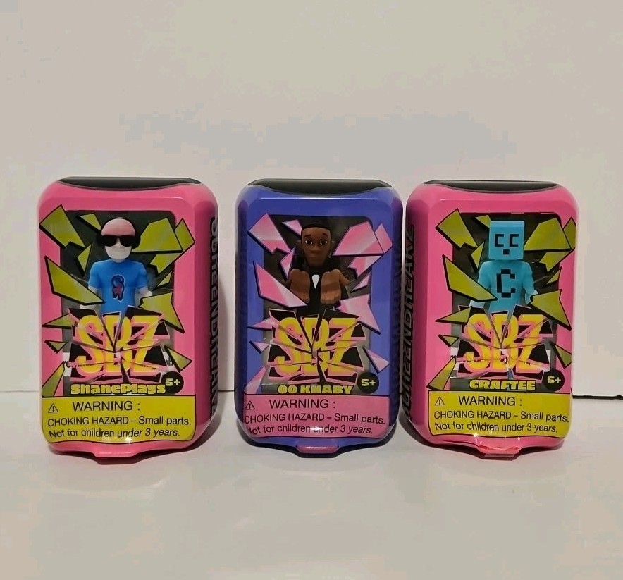 SBZ Screen breakz, Set of 3, ShanePlays, OO Khaby & Craftee