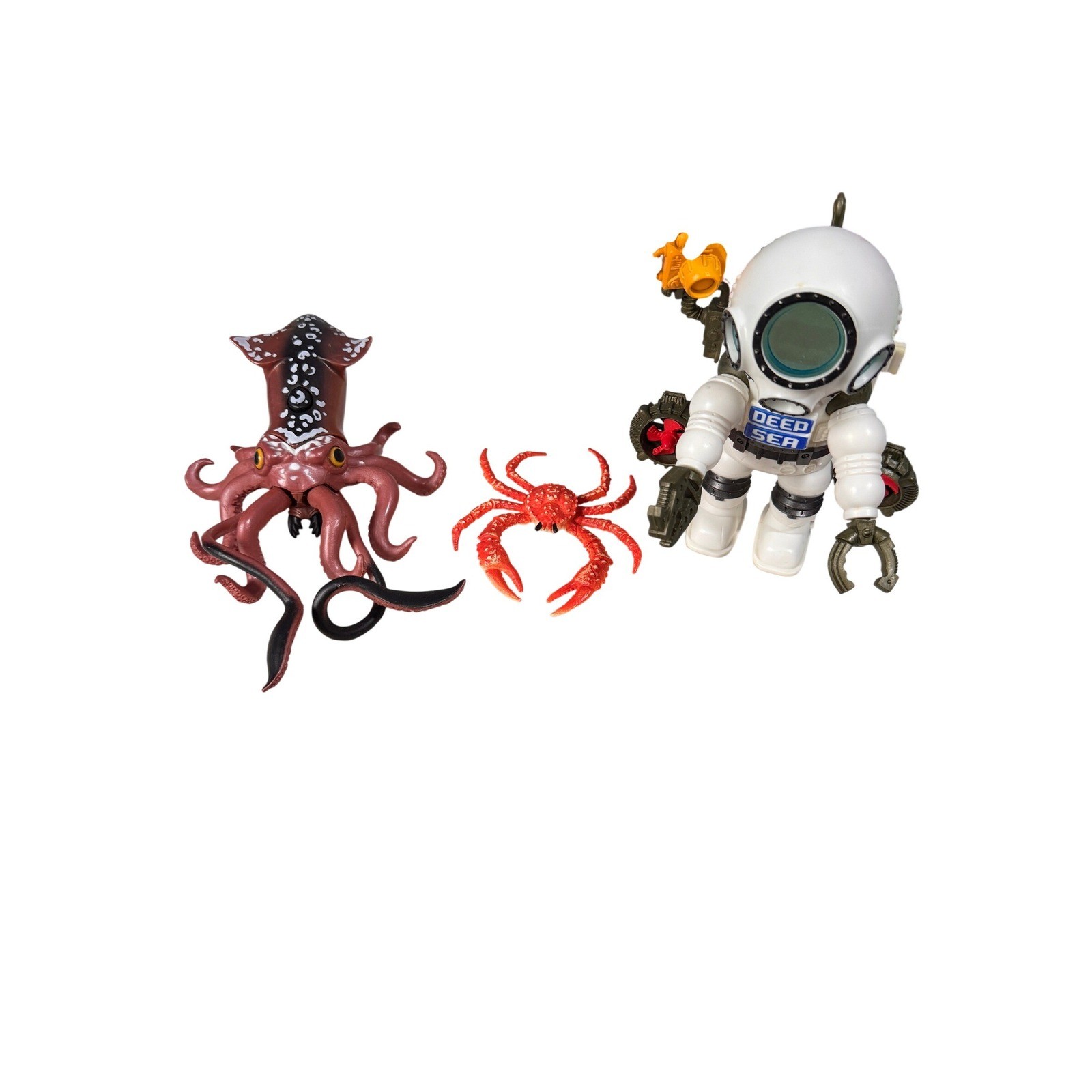 RARE Animal Planet Chap Mei Deep Sea Giant Squid Adventure Playset w/White Diver