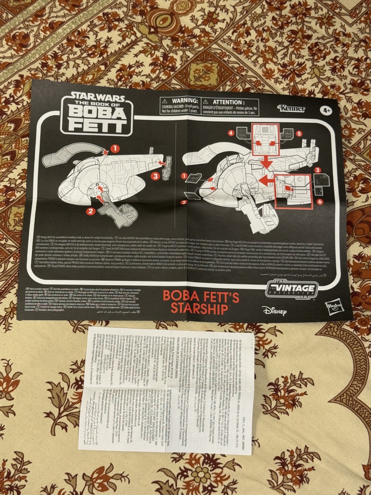 Star Wars Boba Fett&rsquo;s Slave 1 The VINTAGE Collection Instructions Part